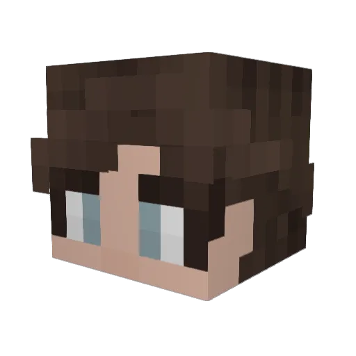 Antoo__ Minecraft avatar head, 3D render