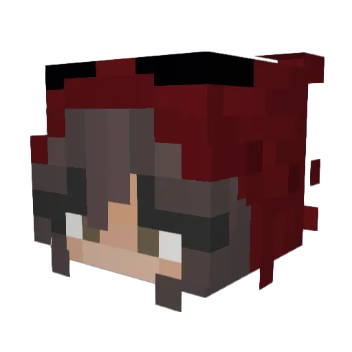 Antooqs Minecraft avatar head, 3D render