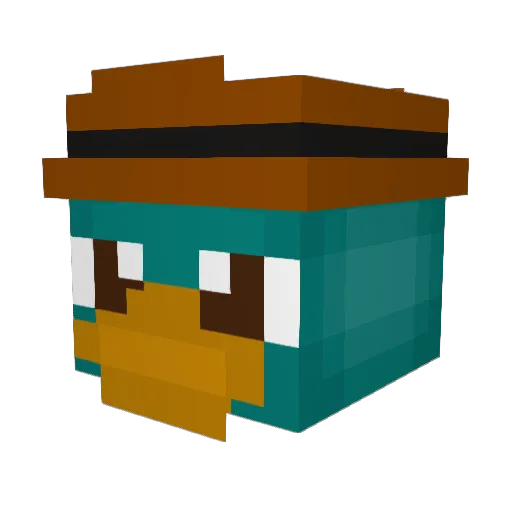 Antop26 Minecraft avatar head, 3D render