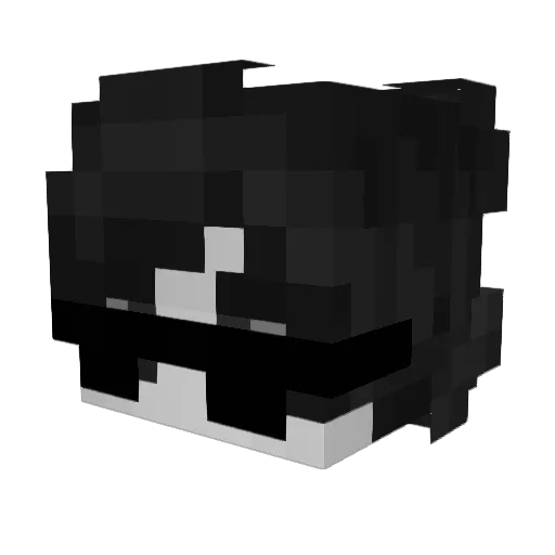 Antopia01 Minecraft avatar head, 3D render