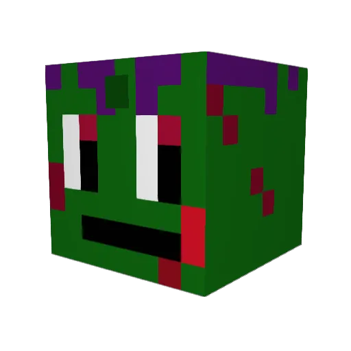 Antopros885 Minecraft avatar head, 3D render