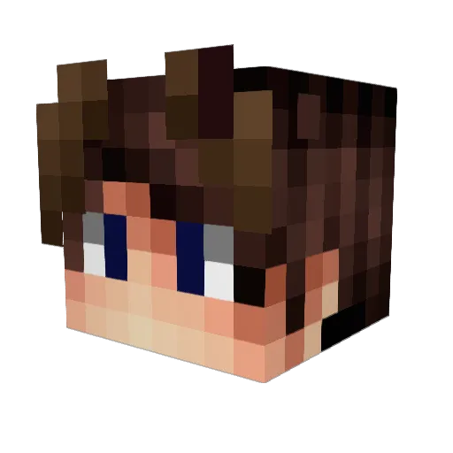 Antoto68 Minecraft avatar head, 3D render