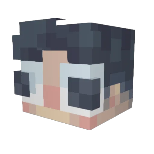 Antowbee Minecraft avatar head, 3D render