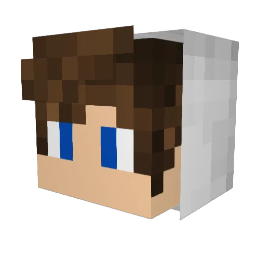 Antowwww Minecraft avatar head, 3D render