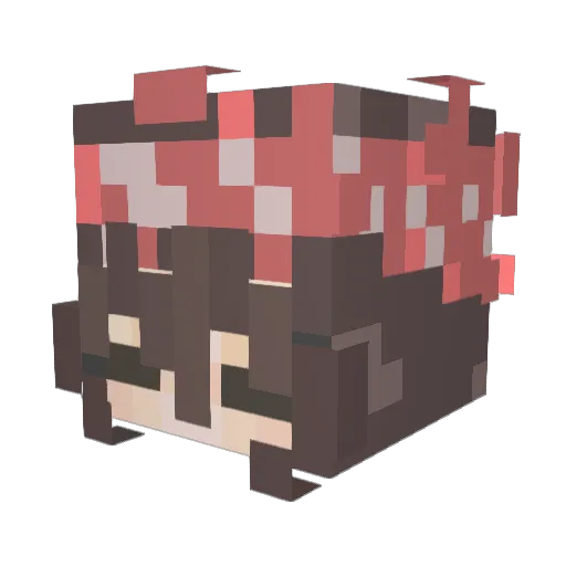 Antpules Minecraft avatar head, 3D render