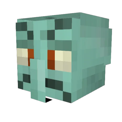 Antriix Minecraft avatar head, 3D render