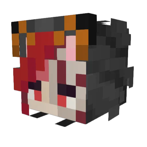 Antrium78 Minecraft avatar head, 3D render