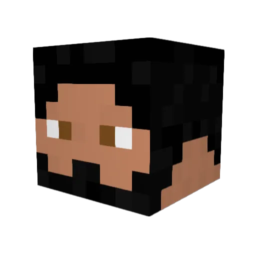AntscTatd Minecraft avatar head, 3D render