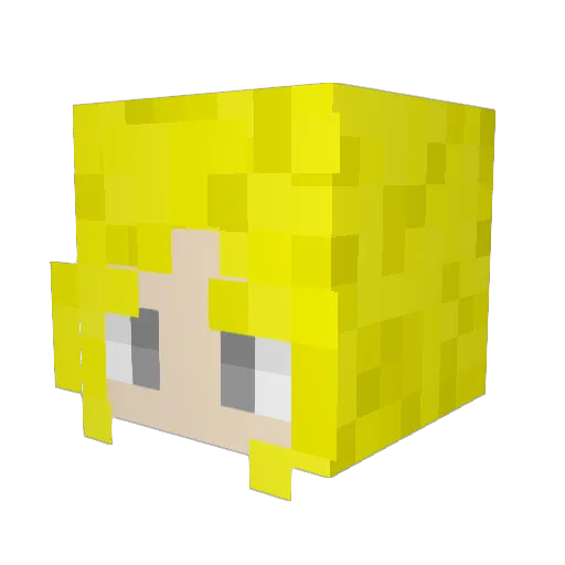 Antshadow Minecraft avatar head, 3D render