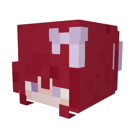 Antskubansku Minecraft avatar head, 3D render