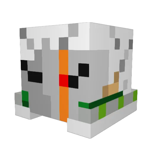 Anttariss Minecraft avatar head, 3D render