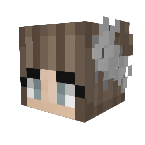 AnttoSK Minecraft avatar head, 3D render