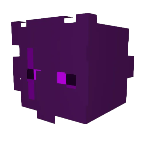 Anttrix Minecraft avatar head, 3D render