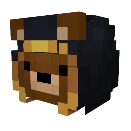 AntuGallo Minecraft avatar head, 3D render