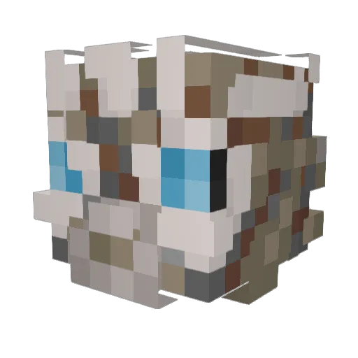 AntumbraPurple Minecraft avatar head, 3D render