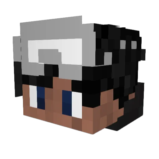 Antwon003 Minecraft avatar head, 3D render