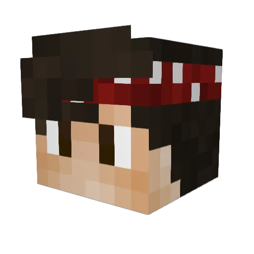 Antwon23 Minecraft avatar head, 3D render