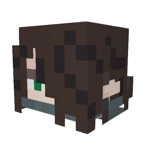 Antylopa Minecraft avatar head, 3D render