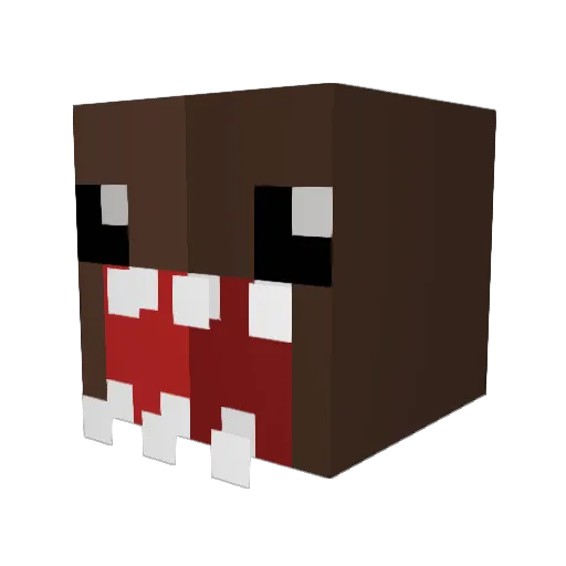 AntzInUrPantz Minecraft avatar head, 3D render
