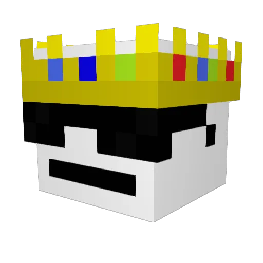 AntzzGaming Minecraft avatar head, 3D render