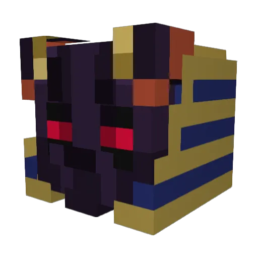 AnuSku Minecraft avatar head, 3D render