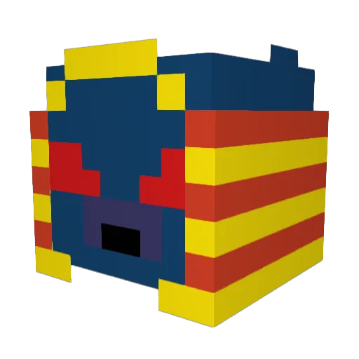 Anubis17 Minecraft avatar head, 3D render