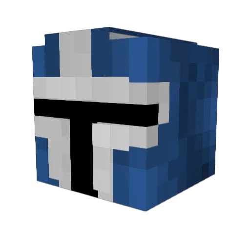 Anubis3 Minecraft avatar head, 3D render
