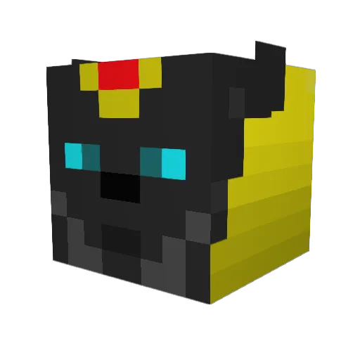 Anubis47 Minecraft avatar head, 3D render
