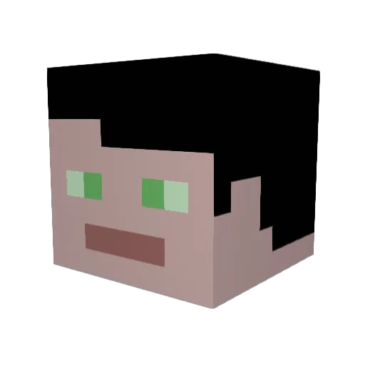 Anubis906090 Minecraft avatar head, 3D render