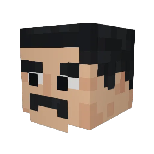 Anubis_74 Minecraft avatar head, 3D render