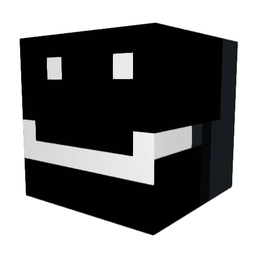 Anubisett Minecraft avatar head, 3D render