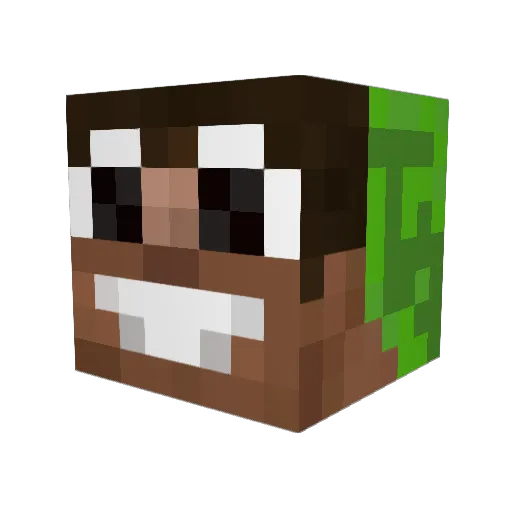AnujScott Minecraft avatar head, 3D render