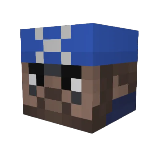 AnulSavage Minecraft avatar head, 3D render
