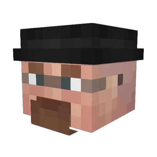 Anunnaki_Gold Minecraft avatar head, 3D render