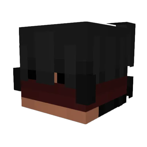 AnutinGaming Minecraft avatar head, 3D render
