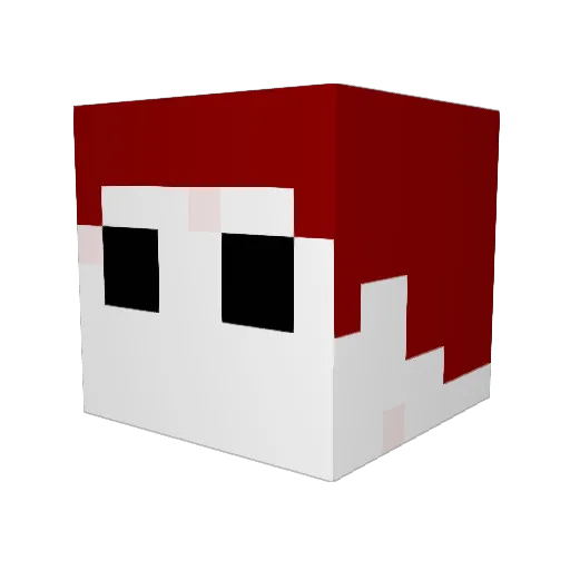 Anuzi00 Minecraft avatar head, 3D render