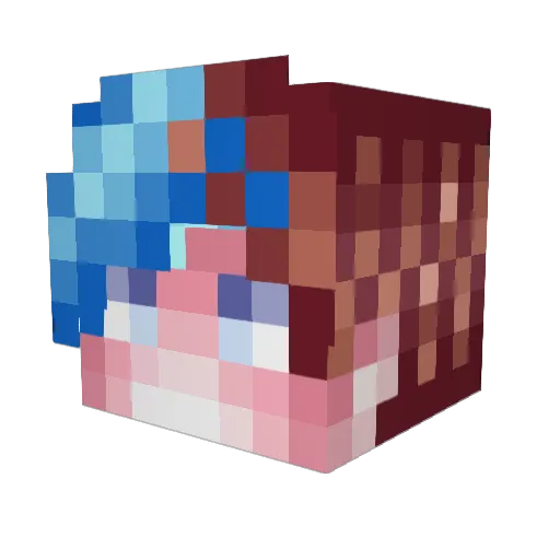 AnvilNeFake Minecraft avatar head, 3D render
