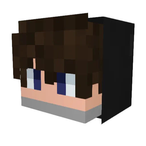 AnwaltTV Minecraft avatar head, 3D render