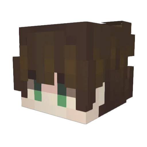 AnwellAncora Minecraft avatar head, 3D render