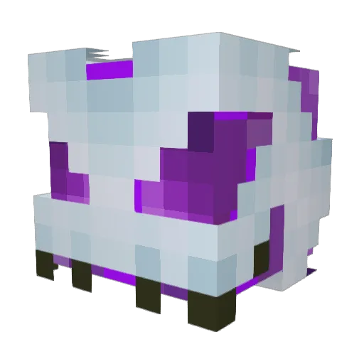 Anxiatie Minecraft avatar head, 3D render