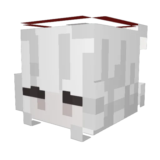 Anxietatem Minecraft avatar head, 3D render
