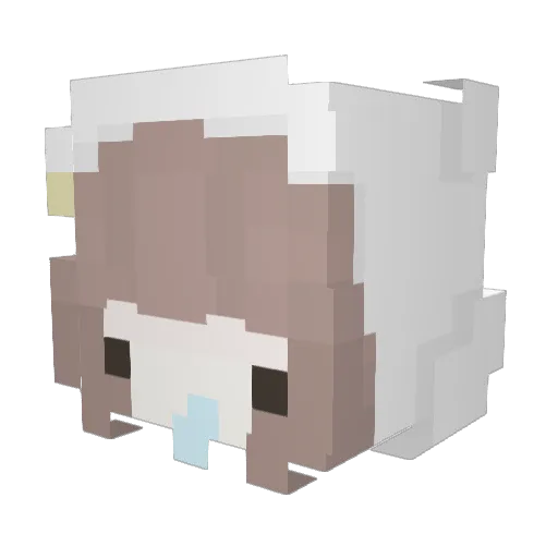 Anxiiy_ Minecraft avatar head, 3D render