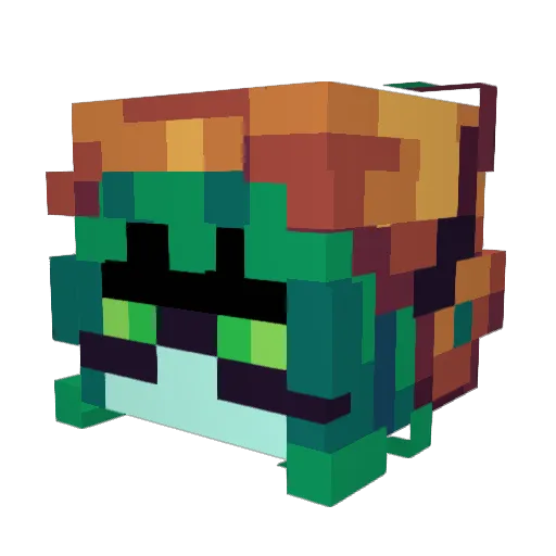 AnxiousAnxi Minecraft avatar head, 3D render