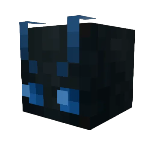 AnxiousCryptid Minecraft avatar head, 3D render