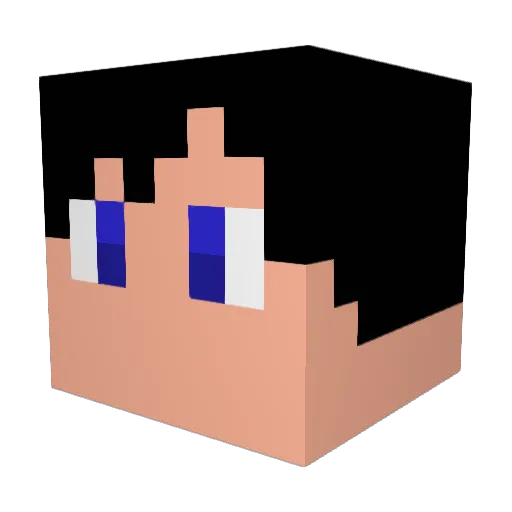 AnxiousElf418 Minecraft avatar head, 3D render