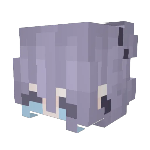 AnxiousOnion Minecraft avatar head, 3D render