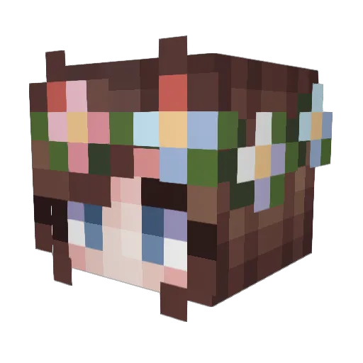 Anxious_Lesbiab Minecraft avatar head, 3D render