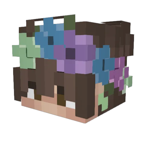 Anxiousandhungry Minecraft avatar head, 3D render