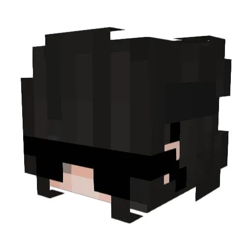 Anxiously Minecraft avatar head, 3D render