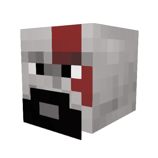 Anxt_ Minecraft avatar head, 3D render